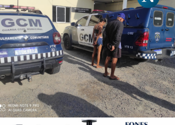 GCM apreende arma de fogo e prende duas pessoas após denúncia anônima pelo 153