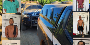 Operação policial prende “Fura Fronha” e mais 5 suspeitos, apreende drogas e arma e desarticula ponto do tráfico na zona rural de Rio Bananal