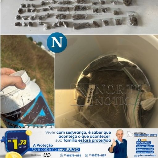 Polícia descobre esconderijo de drogas na localidade de Bebedouro, em Linhares