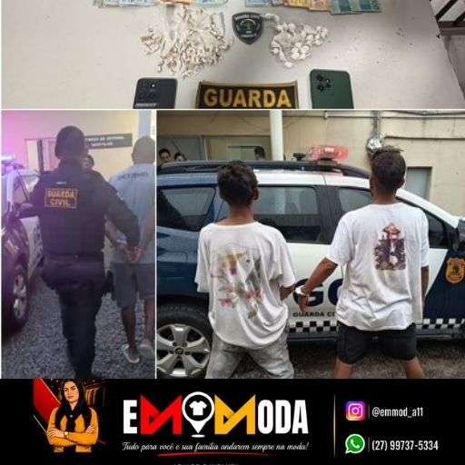 Arrombamento de loja em Linhares termina com suspeitos presos,  apreensão de drogas em operação da GCM e Polícia Civil, que ainda recuperou 40 mil em mercadorias furtadas