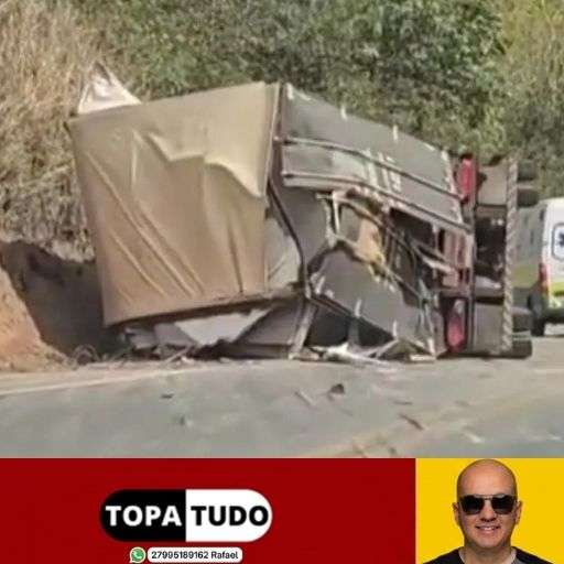 BR-101 em Aracruz ficou interditada e com desvio 24 horas após carreta tombar