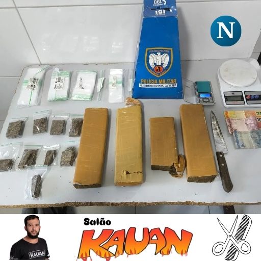 Homem é preso com quase 3 kg de maconha e confessa que iria fracionar droga para venda em Linhares