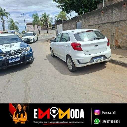 Carro furtado é localizado e recuperado durante patrulhamento da GCM, no bairro Araçá, em Linhares