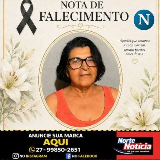 Luto em Bebedouro: Elizete Maria de Santana morre aos 76 anos