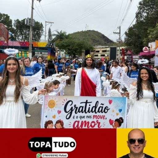 EMEI Tia Amélia emociona Rio Bananal com “Pelotão dos Anjinhos” em desfile marcado por fé, amor e gratidão