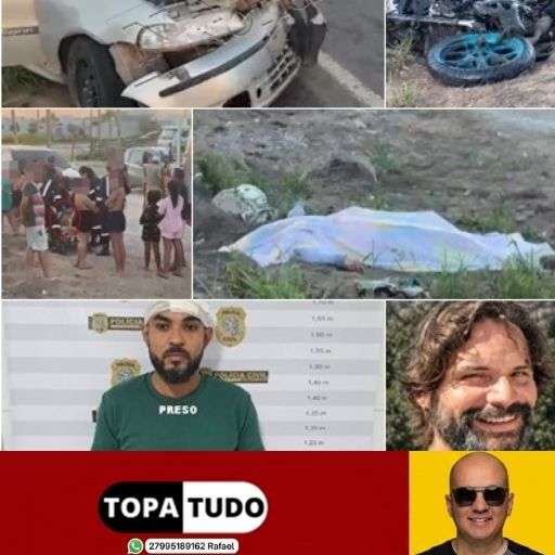 VÍDEO – Tragédia na estrada do Pontal: motorista com sintomas de embriaguez é detido após colisão que matou motociclista e deixou uma mulher ferida em Linhares. Criança de 4 anos estava no carro do detido