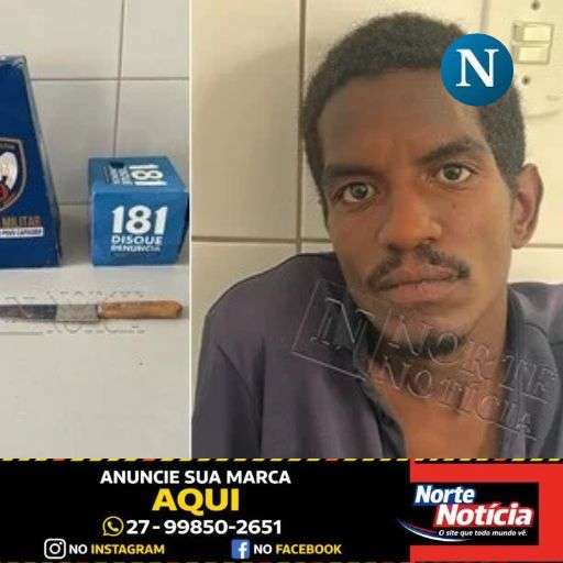 ATUALIZAÇÃO – Homem rouba faca, faz pai e filha de 2 anos reféns e acaba abordado e preso em Linhares. No momento da abordagem o elemento estava com a faca no pescoço da criança