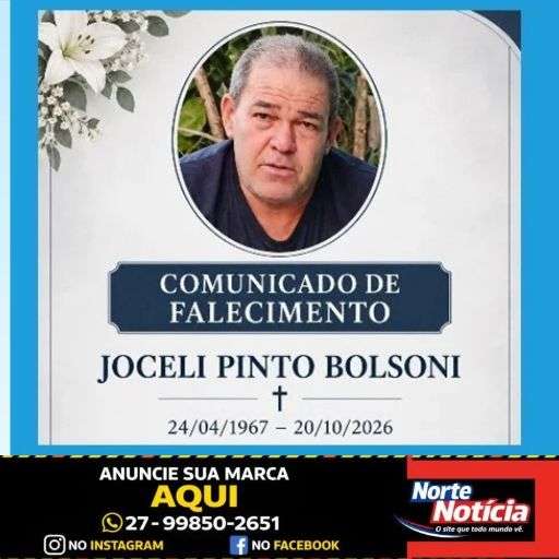 Linhares se despede de Jocelino Pinto Bolsoni, vítima de atropelamento no bairro Colina